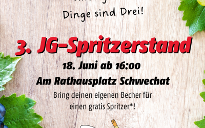 Spritzerstand am Rathausplatz